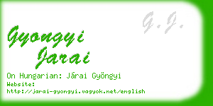 gyongyi jarai business card