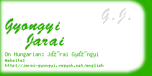 gyongyi jarai business card